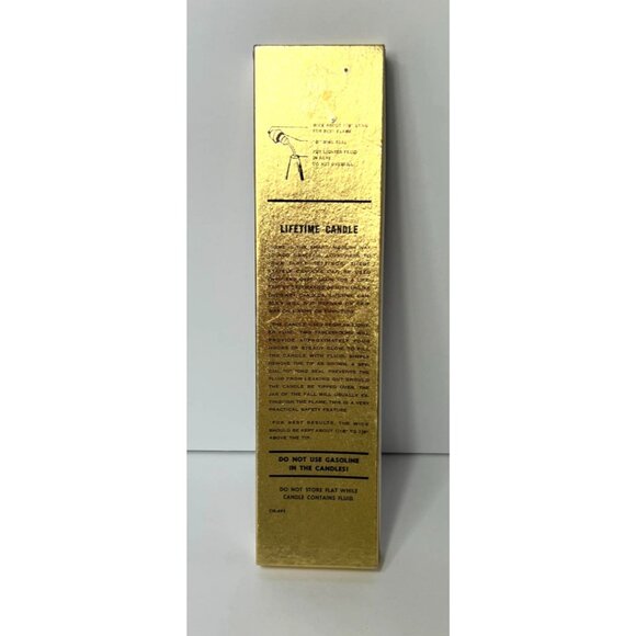 Vintage Set Of 2 12" Red Lifetime Candles CIR-495 In Original Box Never Used - Picture 2 of 9